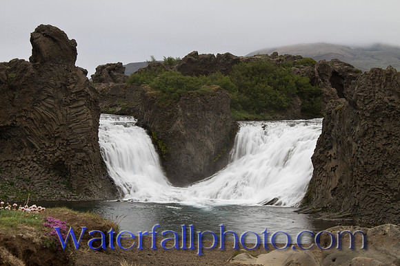 Hjalparfoss Waterfalls,  Iceland